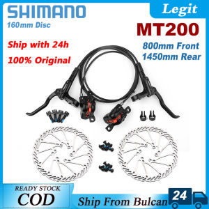 Original Shimano BR-MT200 Brake MTB Hydraulic Disc Brake 800mm/1400mm/1450mm Bicycle Electric Left Front Right Rear Bike RT86 Brake Set Compatible M315 Bike Parts