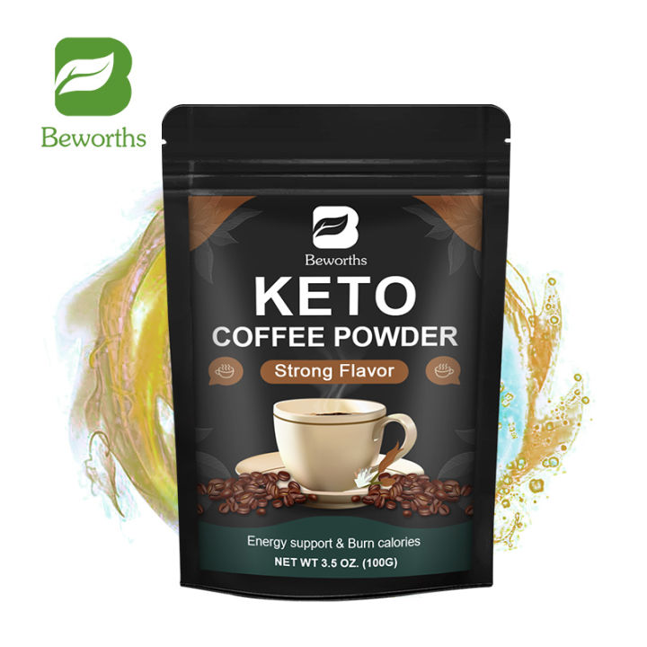 BEWORTHS Keto Coffee Powder Lean Slimming Coffee Low Calorie Appetite