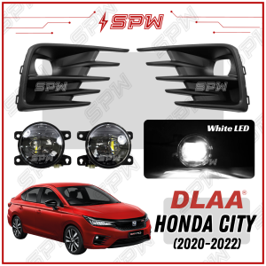 Honda City (2020-2022) DLAA White LED 6000K Fog Lamp Fog Light Spot Light Foglamp Foglight Spotlight Sedan Hatchback GN2 GN3 GN5 GN6 2020 2021 2022 2023