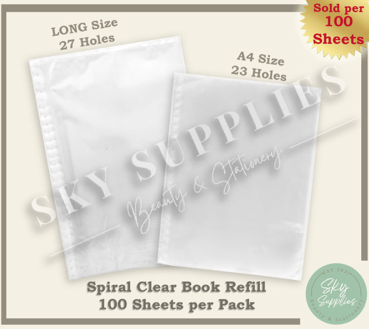 Spiral notebooks refill pages