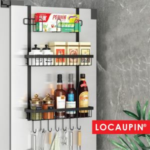 Locaupin Kitchen Refrigerator Hanging Storage Rack