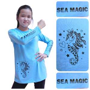 Kaos lengan panjang tunik anak Sea Magic