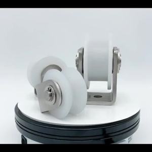 LDIES 1 stainless steel bearing nylon U-v pulley shower door groove track roller furniture hardware accessories Q8P6Z