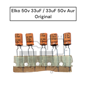Elko 50v 33uF / 33uF 50v Renteng Original Isi 20pcs