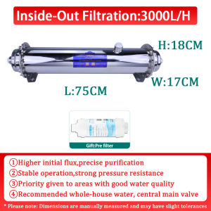 TROUWIDS Stainless Water Filter Authentic Water Purifier Filter Heavy Duty