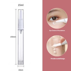 15/10/5ml Portable Travel Bottle Clear Foundation Dispenser Bottle Essence Sample Container Foundation Protects Against Oxidation