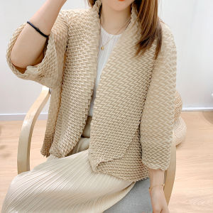 Áo Choàng Xếp Li Thủ Công Áo Cardigan Ngoại Cỡ Cá Tính Thời Trang Đa Năng Ys22287