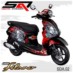 Decal Sticker FULL BODY GRAND FILANO Premium Racing Skotlet Variasi Yamaha SDA.02