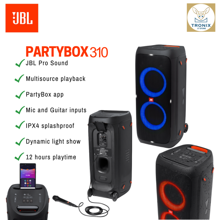 JBL Partybox 310 Speaker Black - Urban Gadgets PH