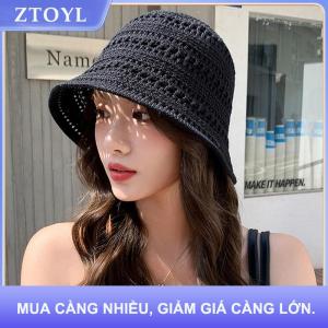 【ZTOYL】 Mùa hè mới rỗng dệt kim chống nắng và mũ che nắng cho phụ nữ giải trí đa năng nhỏ thời trang tươi nồi mũ