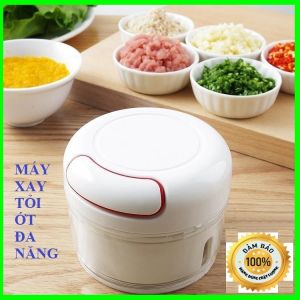 Máy xay hành tỏi xay thịt ớt kéo tay đa năng máy xay mini nhỏ gọn xay tỏi ớt