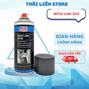 Mỡ bò nước Liqui Moly Tacky Lube Spray 2518 400ml NK Đức rất tiện lợi dùng xịt vào các nơi khó tra dầu mỡ thông thường