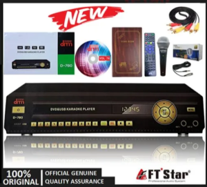 Megapro Doremi D-780 Karaoke Player (Black) Up to 20000 Songs with MTVs and MP3s with Free Hyundai DM 6000S Wired Microphone