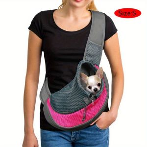 【50% Discount】Pet carrier sling bag for small dogs with mesh ventilation and adjustable strap