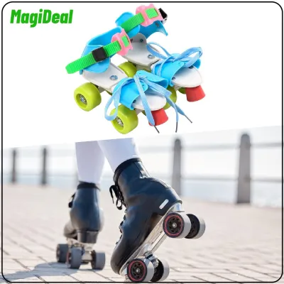 MagiDeal hai hàng Kích thước có thể điều chỉnh trượt patin bốn bánh cho trẻ em giày trượt băng 4 bánh cho Nam Nữ lứa tuổi 3-6 cho cưỡi ngoài trời trong nhà