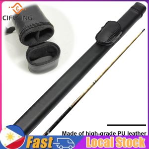 【Arrive In 1-3 Days】 Leather Stick Rod Carry Bag Portable Baseball Bat Bag Stick Cover Pool Cue Stick Carrying Bag Fit for 1/2 Snooker Billiard