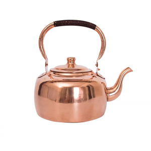 Artistic Crafted Coppers Teas Pot 3Leter Retro Stovetop Safe Plastic Grip Induction Hobs Gas Burners Compatible 21cm Base