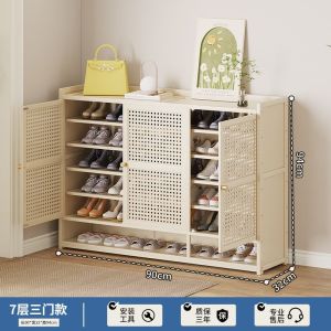 Shoe Cabinet Outdoor Shoe Cabinet Slim Modern Shoe Cabinet Rack Outside Door Large Capacity Simple and Durable Cabinet 鞋柜