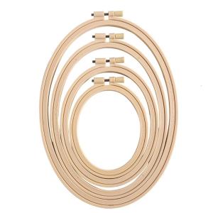 4Pcs Oval Shape Embroidery Hoop Spring Clip Adjustable Embroidery Frame Stitching Hoop for Embroidery Stitching Sewing