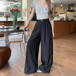 S–6XL Wide-Leg Casual Pants – Loose High-Waist Straight-Leg Sports Trousers