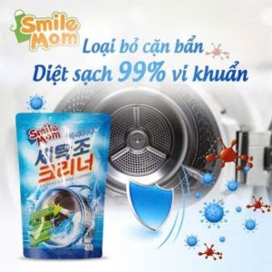 Bột Tẩy Lồng Máy Giặt Smile Mom 450g – An Toàn Gia Đình Diệt Khuẩn Khử Mùi Sạch Sâu Bên Trong