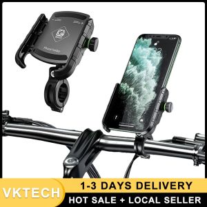 Heavy-Duty Bike Phone Holder Anti-Vibration for Mountain and Dirt Bikes Easy Installation and Secure Grip
