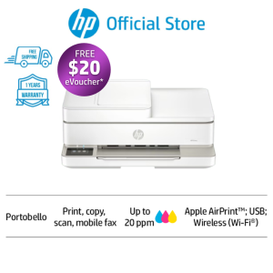 HP Envy 6530e All-in-One Printer Instant Ink Enabled | A4 | AirPrint USB WWCB Wi-Fi | Print Copy Scan Fax Auto two-sided | Feeder