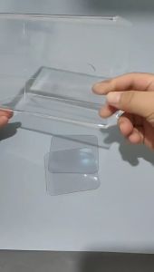 Acrylic Tissue Box Holder Wall Mounted Transparent Bathroom Tissue Paper Storage Rack Punch-Free