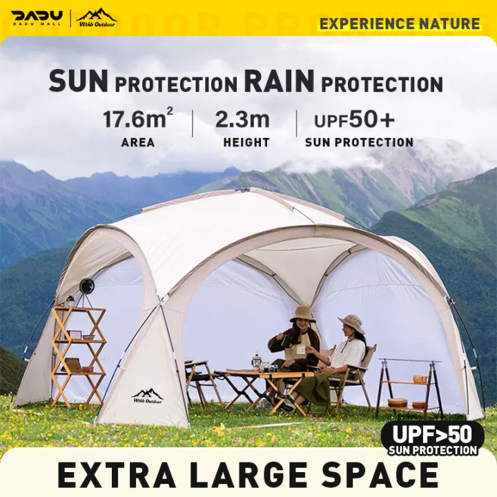 Dome canopy Camping Canopy Outdoor Overnight Wilderness Rain and Sun ...