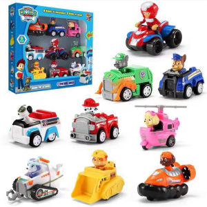 9 in 1 Paw Patrol Toy Pull Back Toy Car Car Toys For Kids Christmas Toys