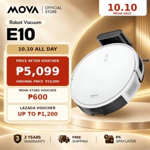 MOVA E10 Robot Vacuum Mop 2-in-1 4500Pa Suction Powerful Carpet Cleaning Automatic App Control