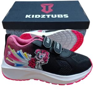 KIDZTUBS Sepatu Sekolah Anak Perempuan Laki Laki Sepatu Warna Hitam Murah Tali Perekat Rekat Kecil Tanggung Umur 6-10 Tahun PAUD TK SD SMP SMA Kelas 1 2 3 4 5 6 7 8 9 0-Sepatu158041024