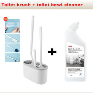 XT Toilet Brush 3 in 1 Set Wall-mounted Silicone Bathroom Cleaning Brush Multifunction Toilet Brush with Holder