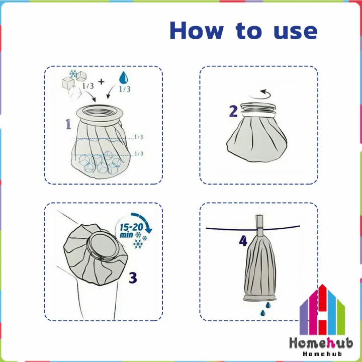 Homehub%206%20inches%20Reusable%20Ice%20Bags%20Medical%20Cold%20Pack%20Hot%20Water%20Bag%20for%20Injuries%20Pain%20Relief%20Health%20Care%20Knee%20Head%20Leg%20-%20Image%206