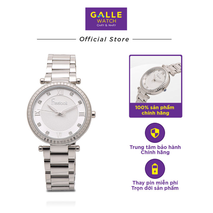 Đồng Hồ Nữ FREELOOK Belle Chính Hãng - Galle Watch Store - Đồng Hồ Mặt Số Dập Nổi, Mặt Kính Cứng Cách Điệu, Chống Nước Dây Đeo Thép Không Gỉ Đồng Hồ Nữ Sang Trọng Bảo Hành 24 Tháng, Thay Pin Miễn Phí Trọn Đời FL.1.10124