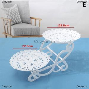 [COD] Cozyroom 1 2pcs เค้กยืนจานคัพเค้กขนมจานสามชั้นตะกร้าผลไม้สร้างสรรค์
