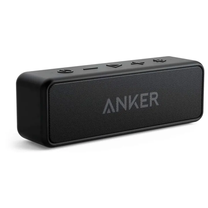 Anker Soundcore 2 Portable Bluetooth Speaker with Stereo Sound, Bluetooth 5, Bassup, IPX7 Waterproof, 24-Hour Playtime, Wireless, Speaker for Home, Outdoors, Travel A3105