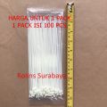 Kabel Tis 20 cm 100 mm Cable Ties Tie Nylon Nilon Besar Putih 100 pcs. 