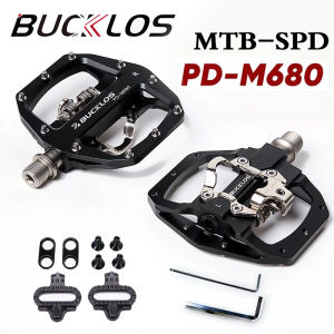 BUCKLOS MTB Cleats Pedal Sealed Bearing Anti-slip Flat/cleats Pedals for Mtb SHIMANO SRAM