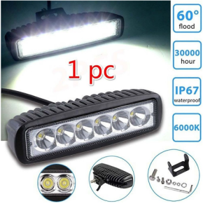 Lampu tembak sorot led bar cree cwl 6 mata 18W ICC