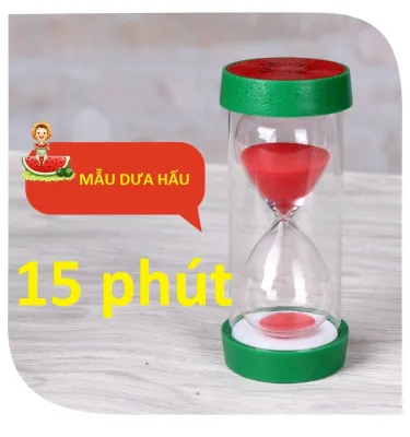 Đồng hồ cát kiểu trái cây 1/3/5/10/15/30 phút mini đồng hồ hẹn giờ đếm ngược trang trí để bàn cute dễ thương