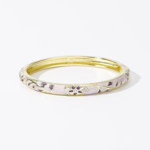 MKEB MALL Men răng Vòng tay cổ điển Cloisonne Đầy màu sắc Truyền thống Vòng tay nữ Thủ công mỹ nghệ Dân tộc Vòng tay hoa Phụ nữ