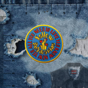 BEATLES III -inspired Printed Iron-On DIY Patches for Jacket Decoration. Features 2026 patches with band logos and album art. Suitable for customizing denim jackets. Ideal for rock music enthusiasts.
