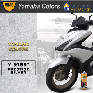 Diton Premium Y9155 Prestige Silver Y 9155 Yamaha Colors Motorcycle Spray Paint 400ml