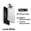 UNIQ Combat Luminous iPhone 16 Pro Max Case / 16 Pro / 16 Plus MagClick Charging Hybrid Phone Case. 