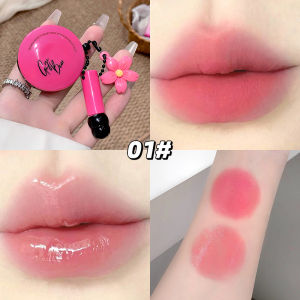 New GegeBear Double-effect velvet mist moisturizing lip jellp light and smooth with lip brush