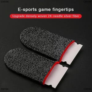 [COD] CHYIN 2PCS Gaming Finger Sleeve Breathable Fingertips For Games Anti-Sweat Touch Screen Finger Cots Cover Sensitive Mobile Touch Glove