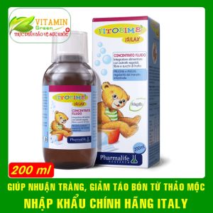 Fitobimbi Isilax giúp nhuận tràng giảm táo bón cho bé từ thảo dược thiên nhiên chai 200ml | Nhập khẩu chính hãng Italy