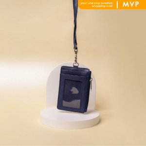 Card Access Holder PU Leather Card Holder Card ID Slot Zipper Wallet Name Card Holder V2