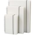 A5/A6/B5 Transparent PP binder line grid spiral notebook double spring college school office notepad. 